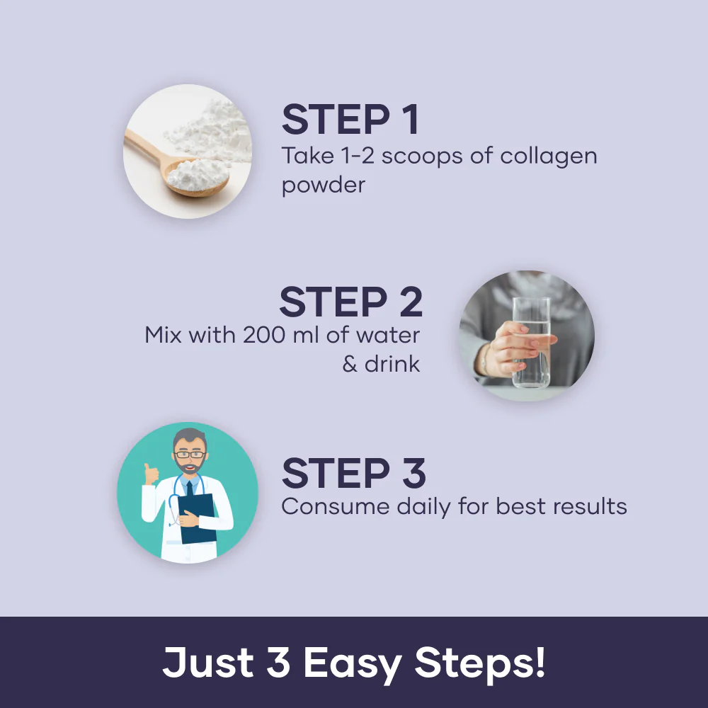 Plant Based Collagen Supplement Powder | Powered with Biotin, Vitamin C & Sea Buckthorn - (250 gm) - Image 4