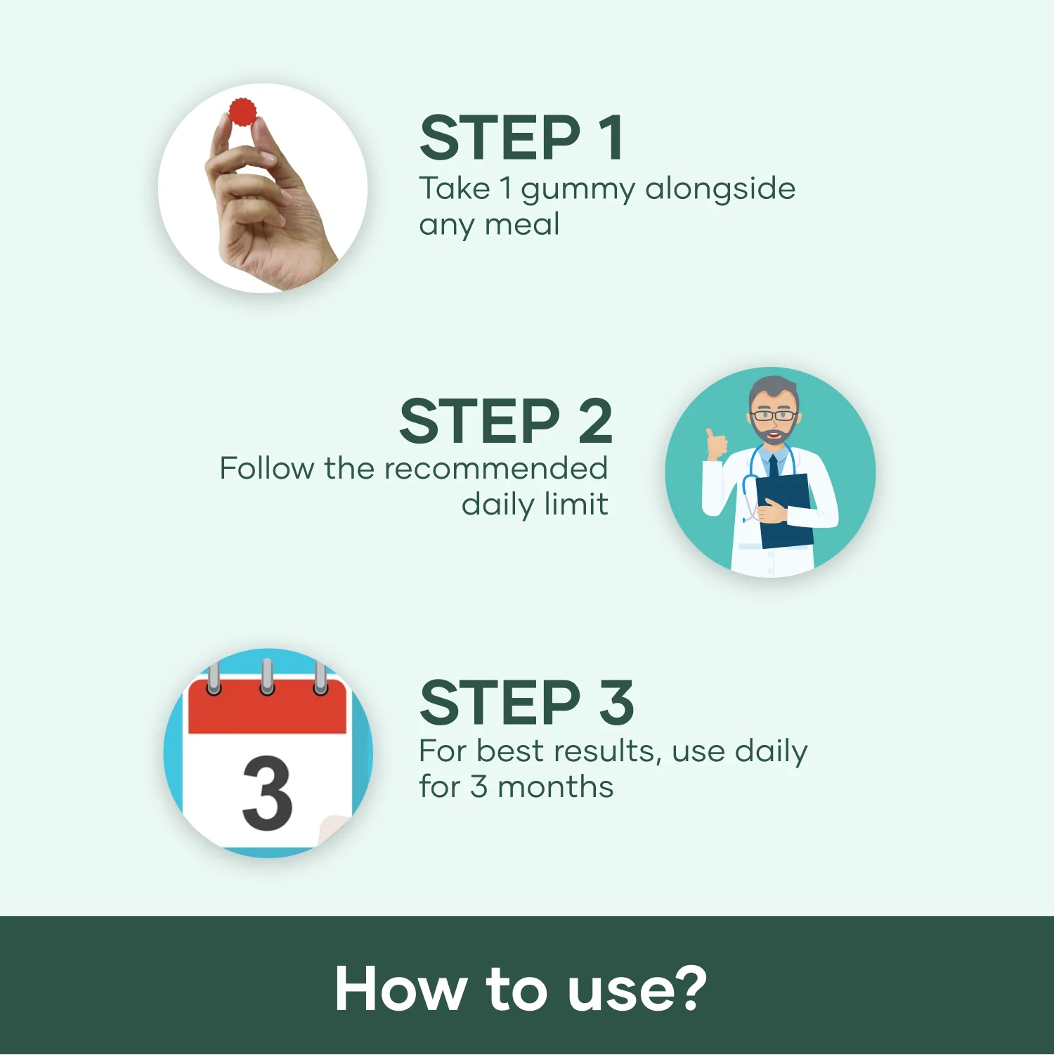 Biotin Gummies for Hair with Zinc - (30 N) - Image 5