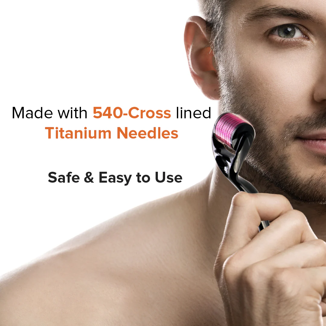 Derma Roller 0.5 mm for Face, Hair & Beard - Image 3