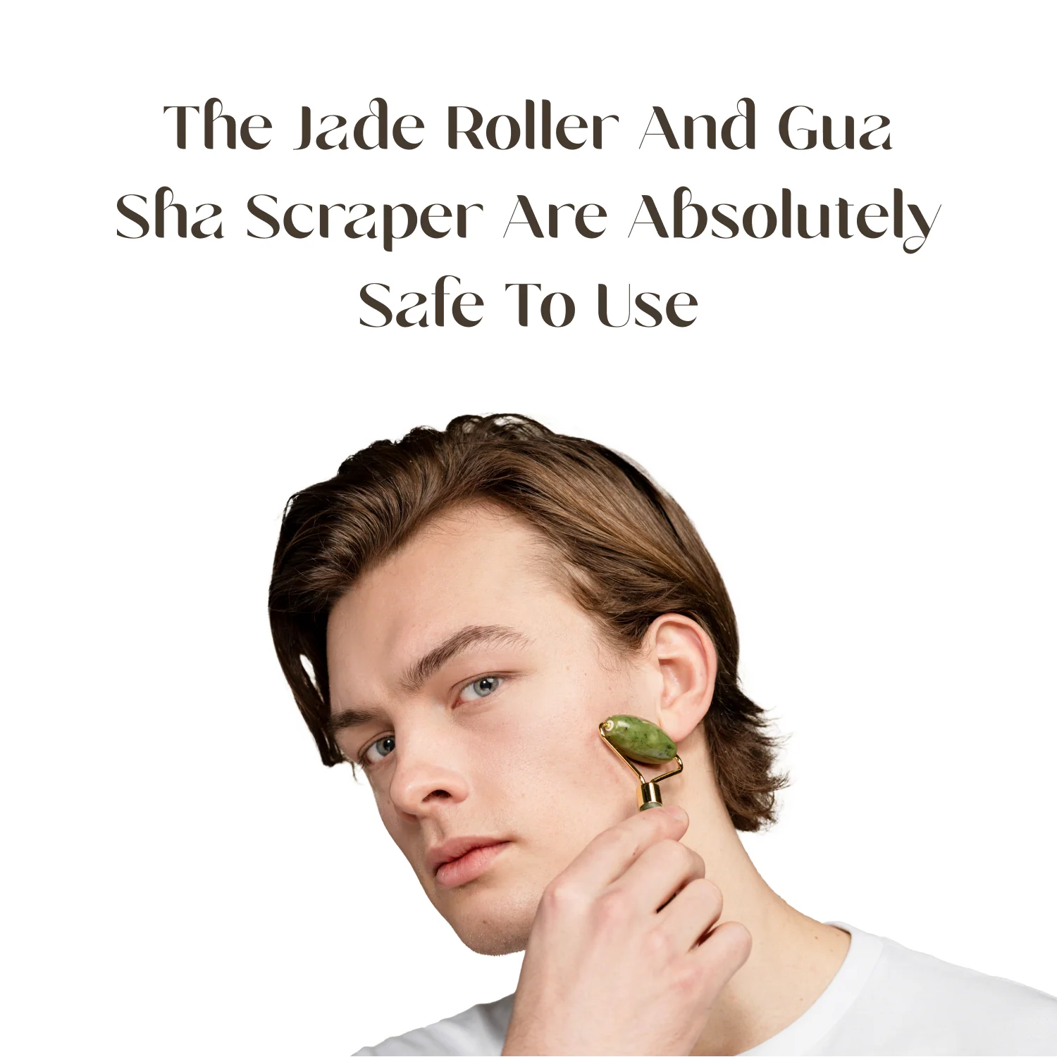 Gua sha & Jade Roller face massager set | Face roller for acne - Image 4