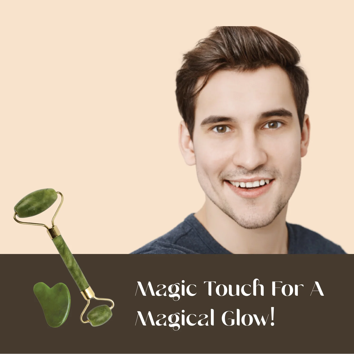 Gua sha & Jade Roller face massager set | Face roller for acne - Image 5