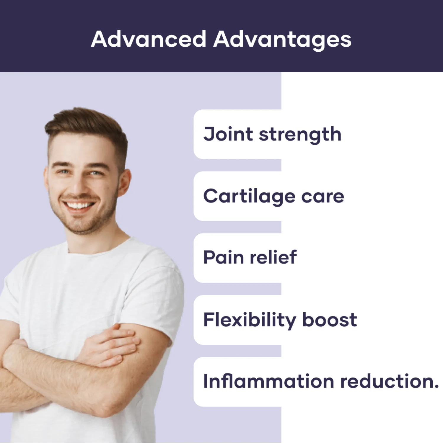 Joint Support With Glucosamine Chondroitin and MSM Supplement 1200mg - (60 N) - Image 3