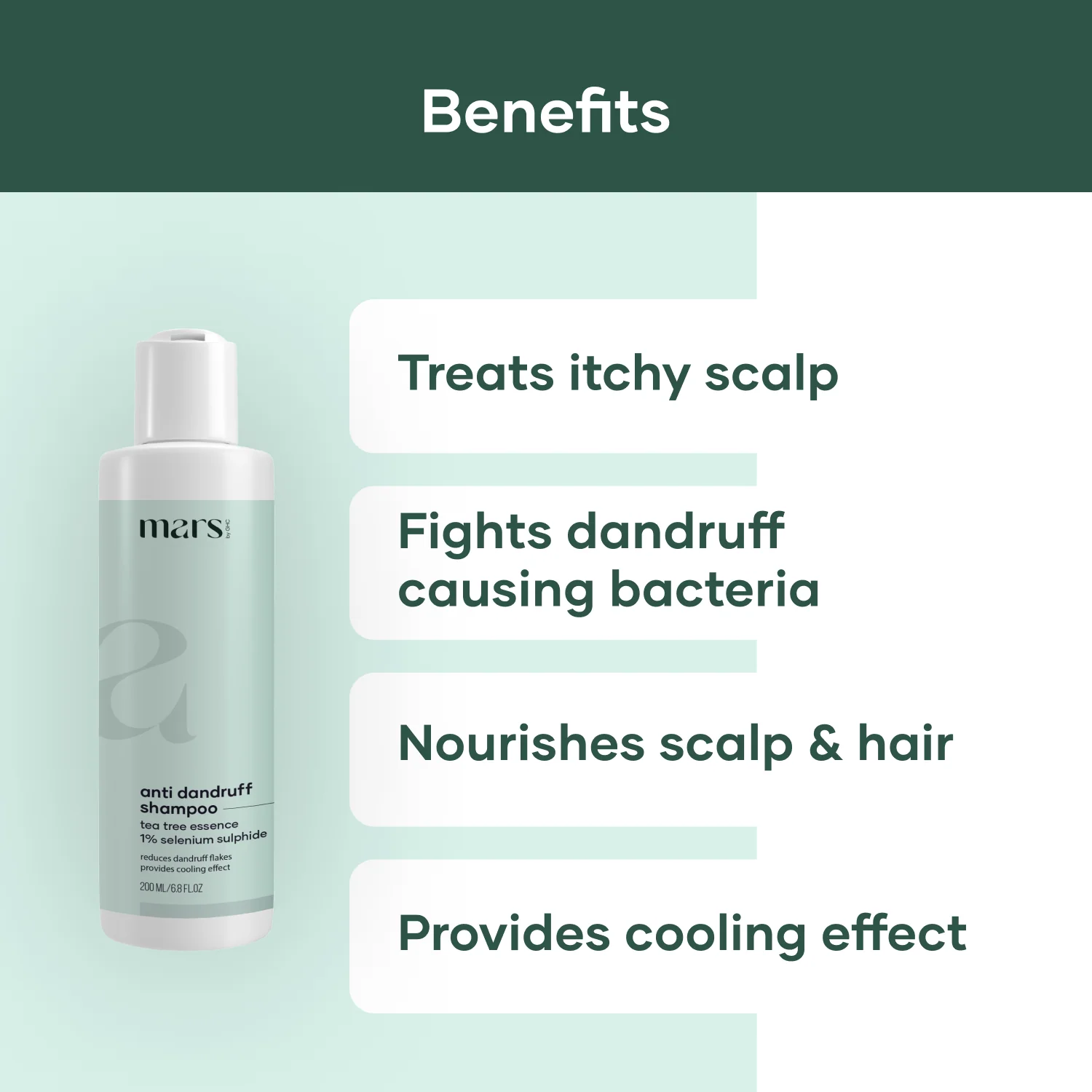 Mars Anti-Dandruff Shampoo With Aloe Vera & Menthol - Image 3