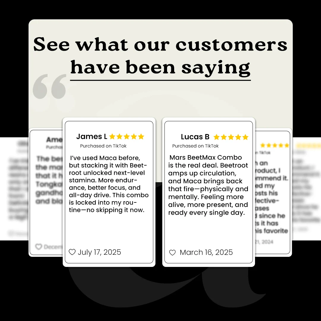 Mars BeetMax Combo : Mars Beetroot Nitric Oxide Booster & Mars Maca Root Capsules - Image 8