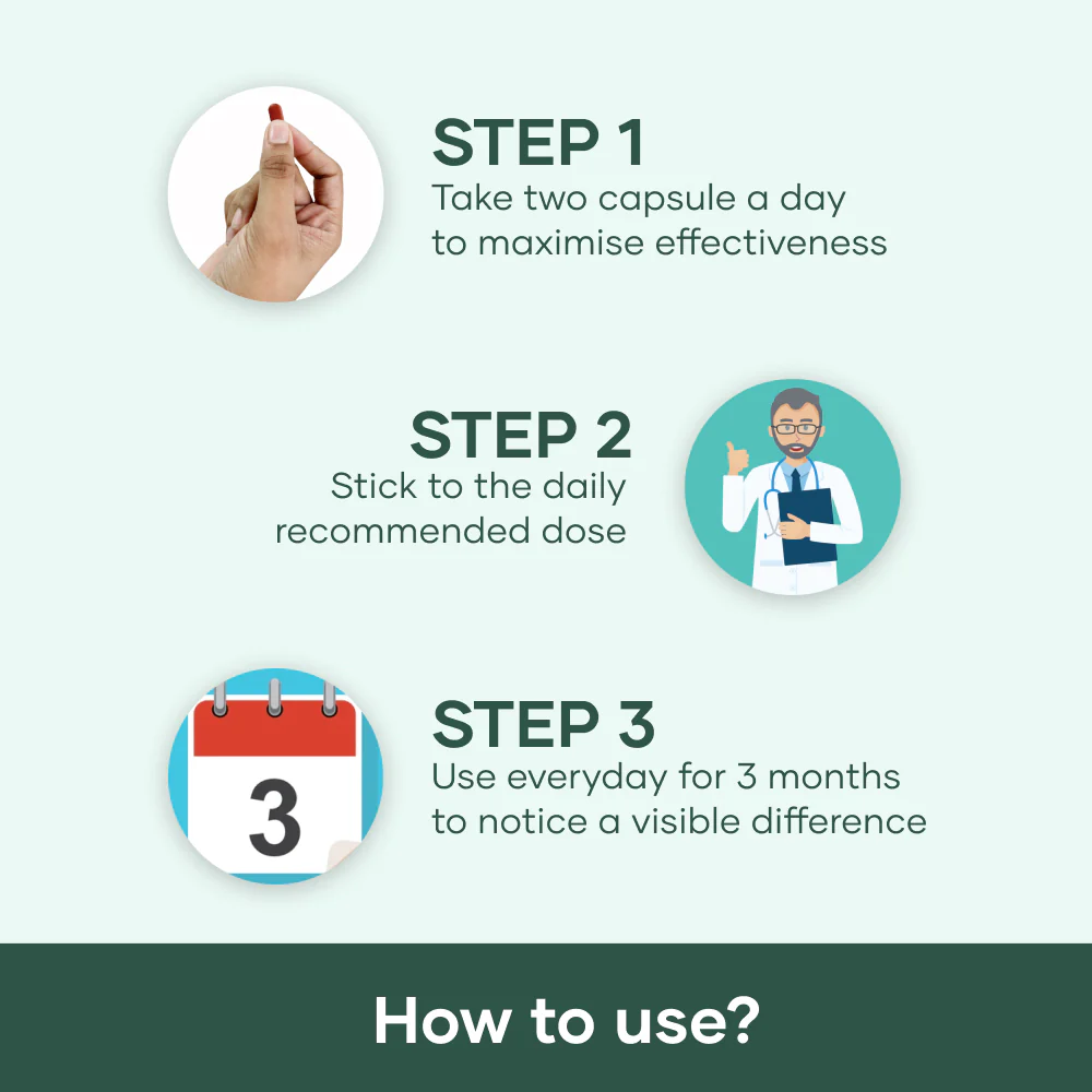 Mars Hair Growth Capsules: Powered with Biotin, Collagen, Black Seed Oil & Folic Acid - Image 4