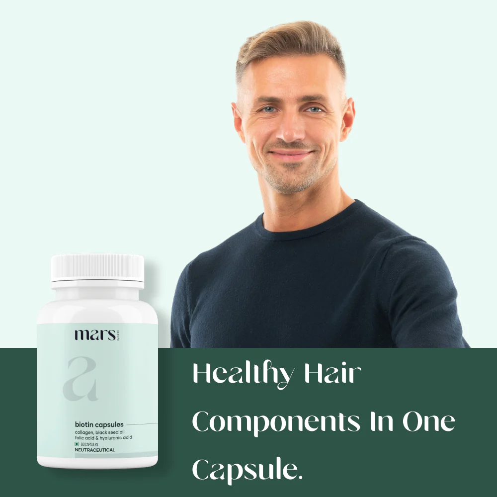 Mars Hair Growth Capsules: Powered with Biotin, Collagen, Black Seed Oil & Folic Acid - Image 5