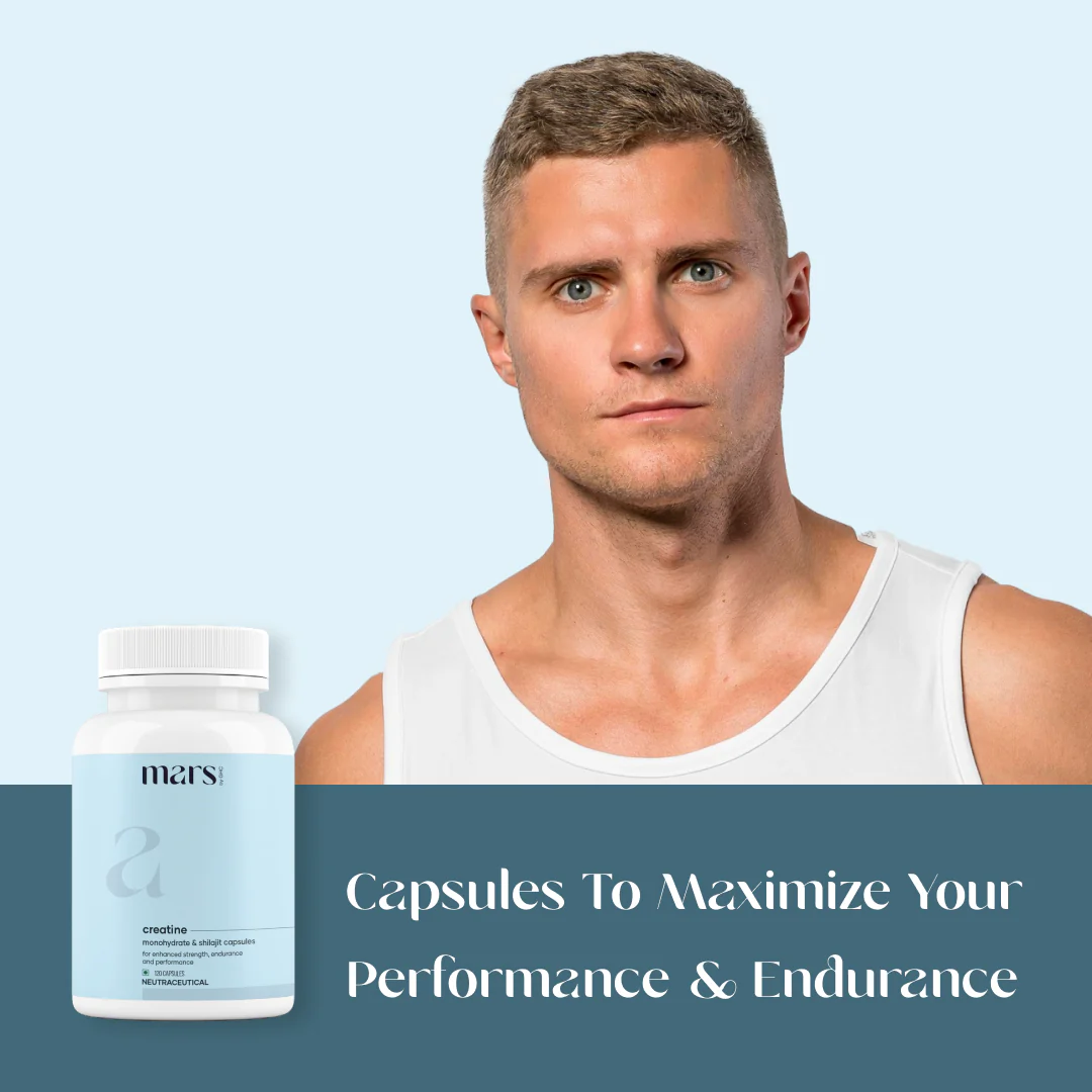 Mars Micronized Creatine Monohydrate Caps: Powered with Shilajit (120 N) - Image 7