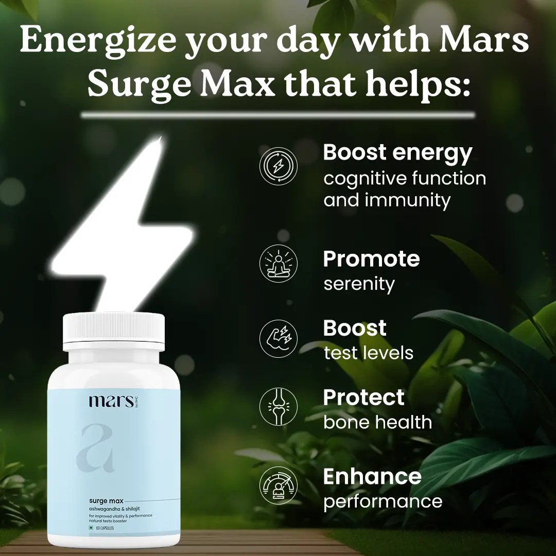 Mars Surge Max: A Natural T-Level Booster for Stamina, Bedroom Game & Stress - Image 3