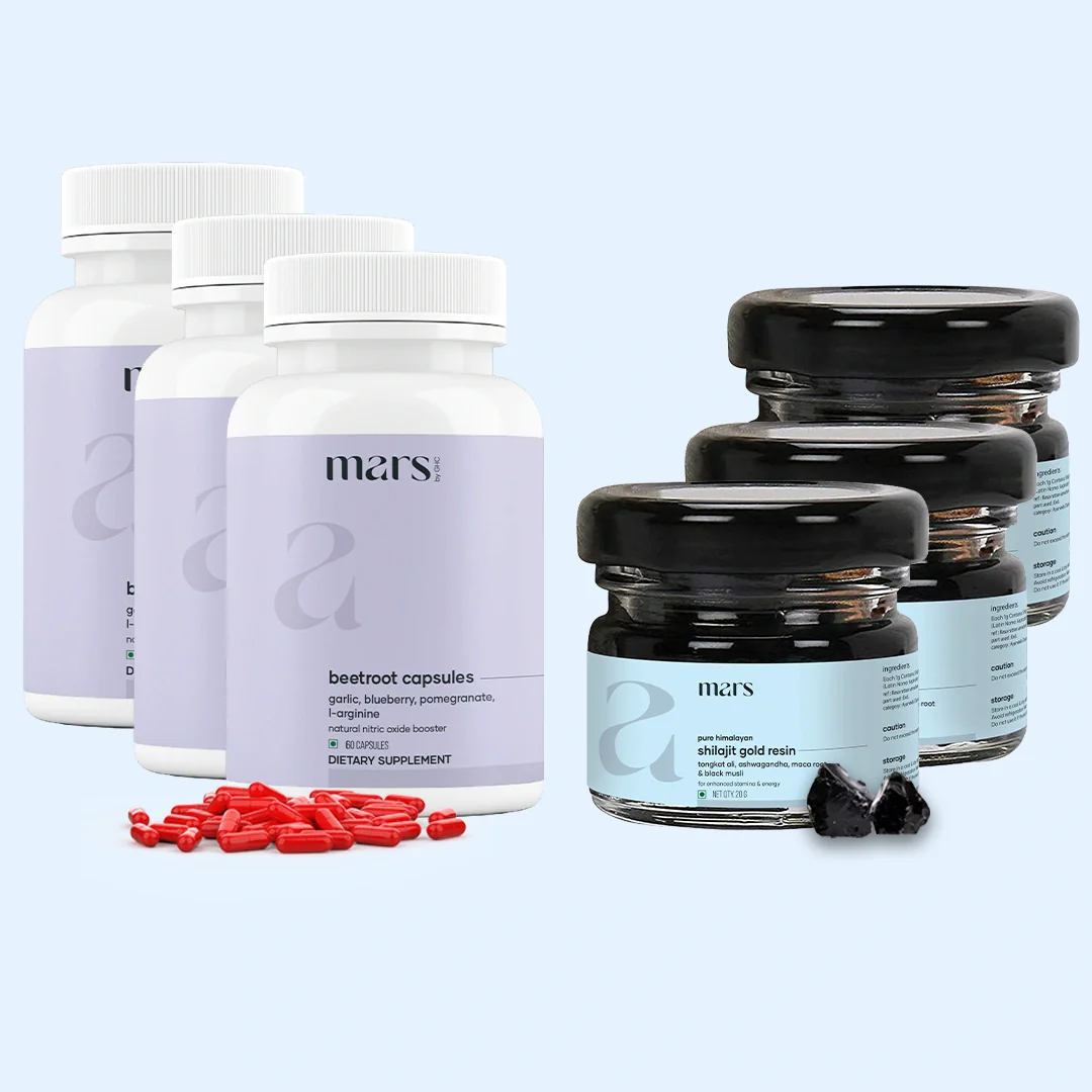Mars Nitric Gold Combo : Mars Beetroot Nitric Oxide Booster & Mars Pure Himalayan Shilajit Gold Resin - Image 11