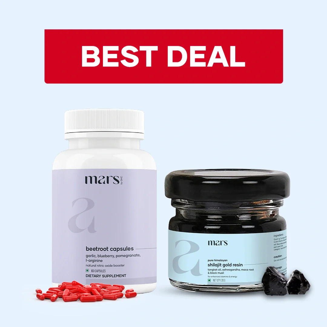 Mars Nitric Gold Combo : Mars Beetroot Nitric Oxide Booster & Mars Pure Himalayan Shilajit Gold Resin - Image 6