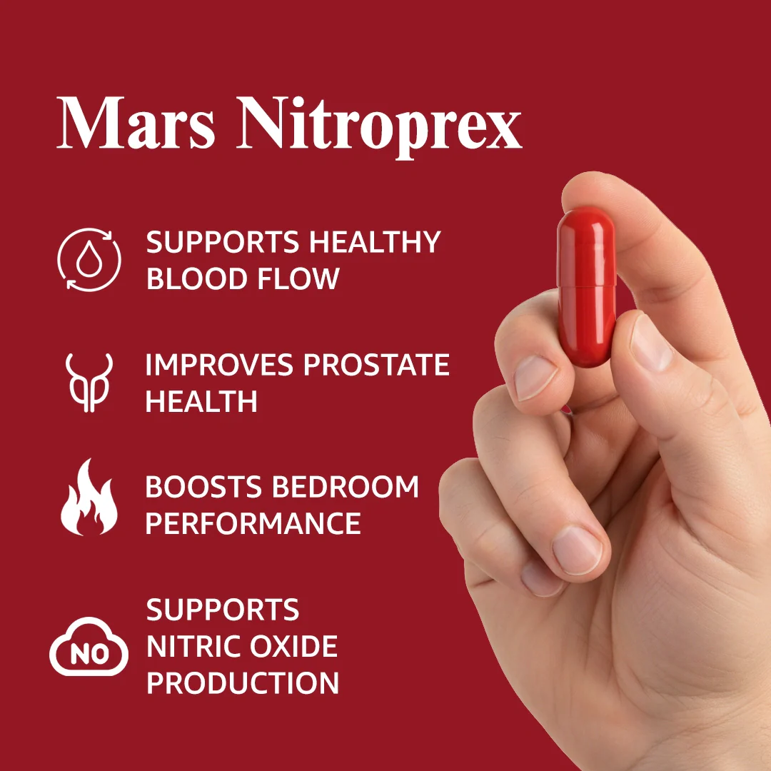 Mars NitroPrex: A Natural Nitric Oxide Booster with Improved Blood Flow, Size & Bedroom Performance - Image 6