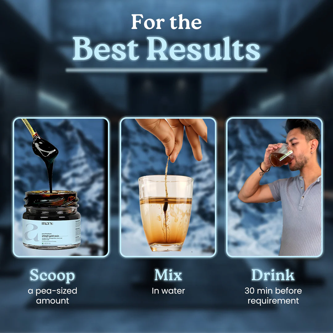 Mars Pure Himalayan Shilajit Gold Resin - A Natural Testosterone Support - Image 4