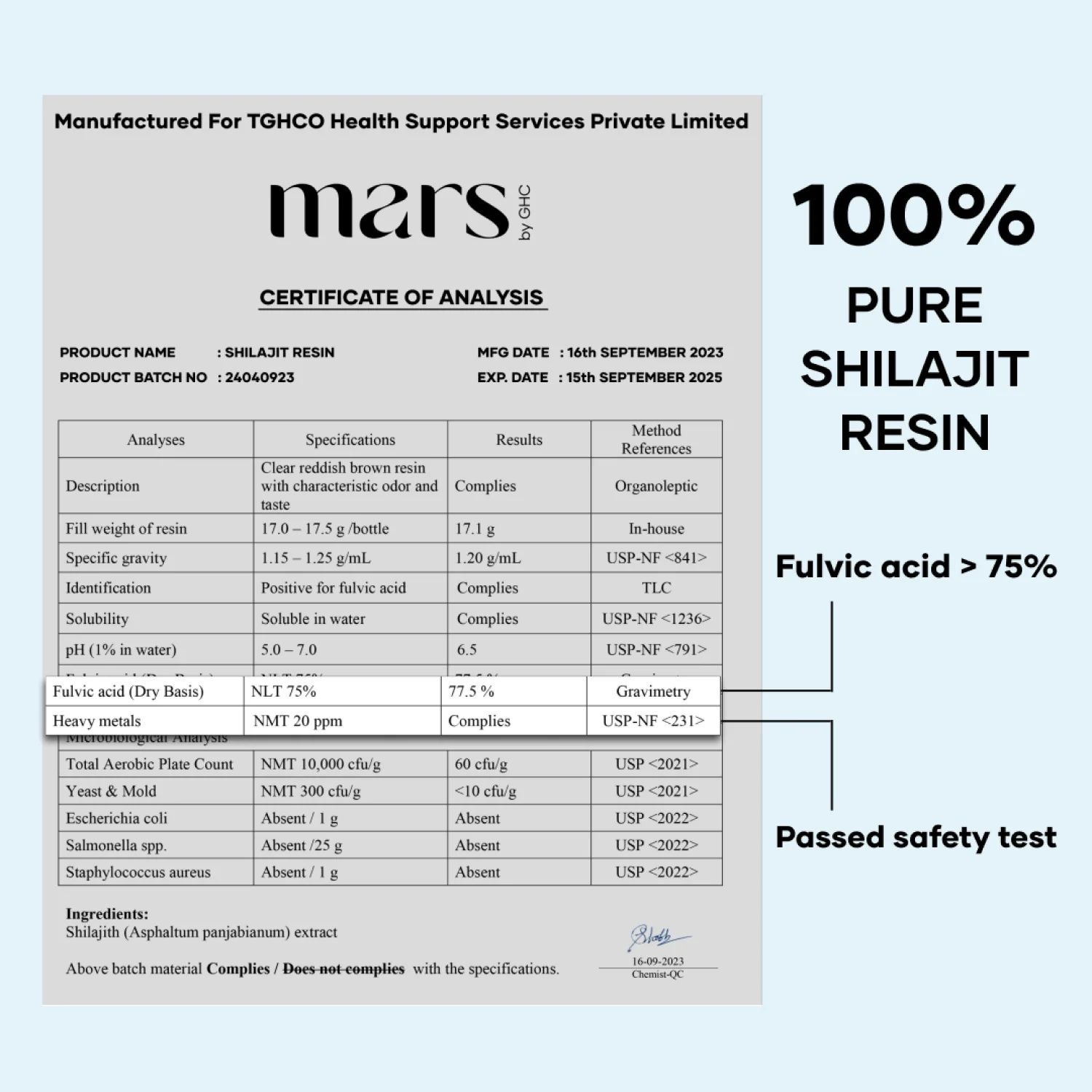 Mars Pure Himalayan Shilajit (Resin) - 15g - Image 3