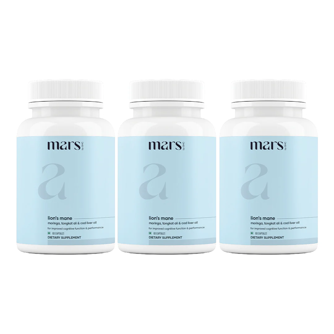 Mars Pure Lion's Mane Caps: Powered with Moringa, Tongkat Ali & Cod Liver Oil (60 N) - Image 11