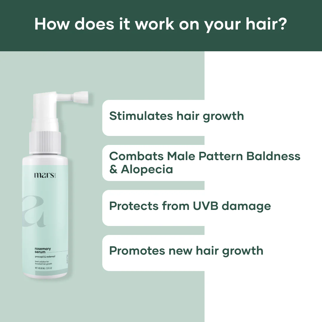 Mars Rosemary Hair Growth Serum - Powered with Redensyl & Procapil - Image 3