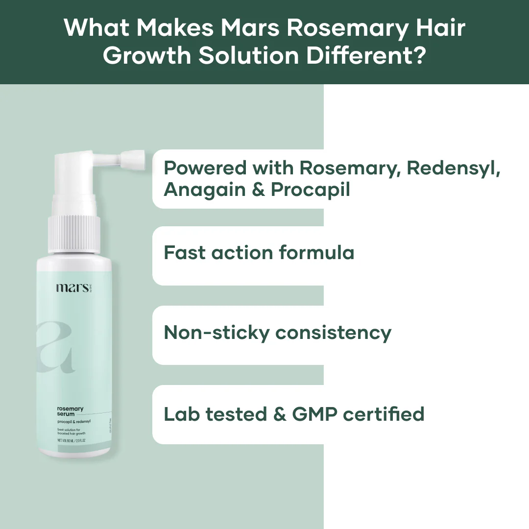 Mars Rosemary Hair Growth Serum - Powered with Redensyl & Procapil - Image 4