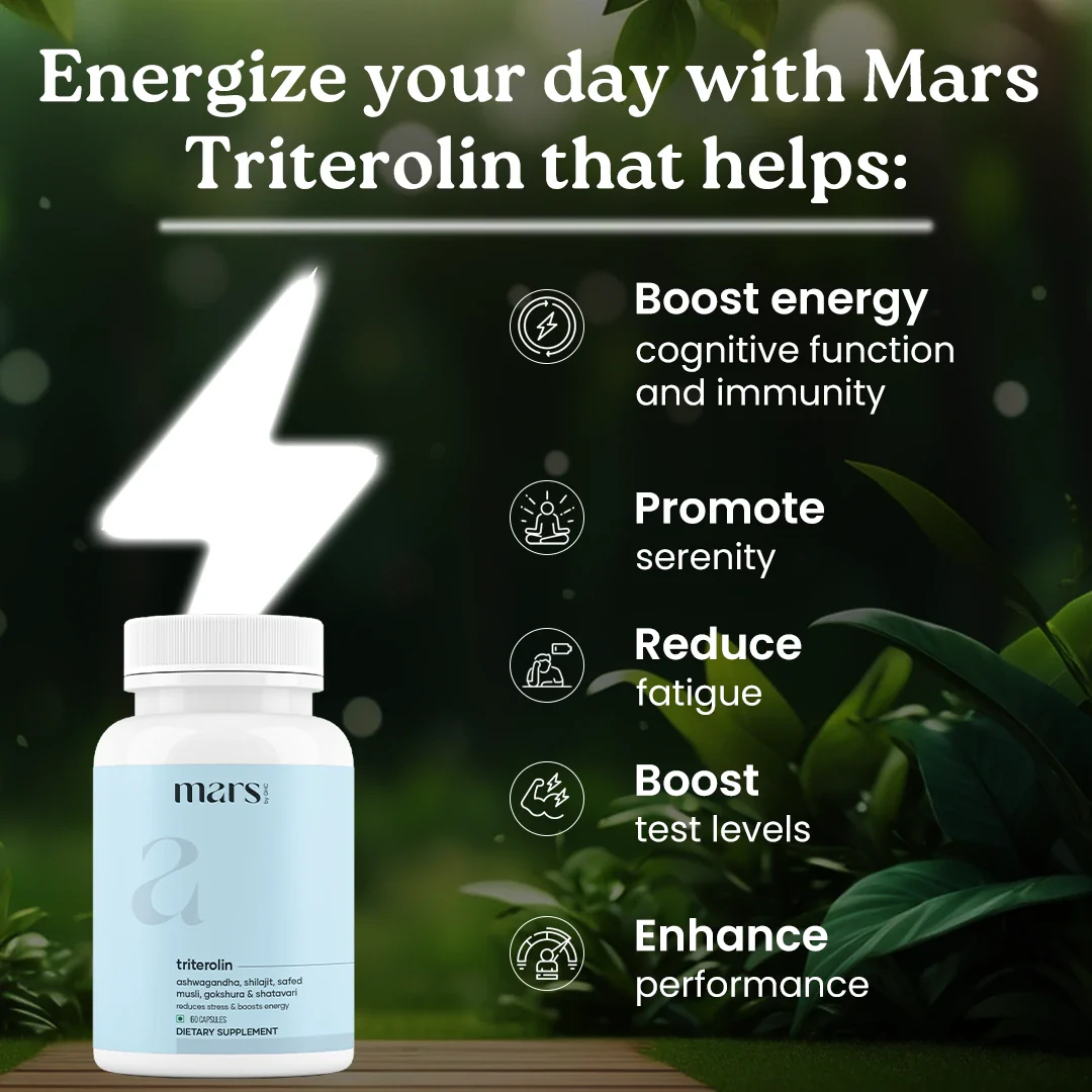 Mars Triterolin – Powered by Shilajit, Ashwagandha, Safed Musli, Gokshura - Image 3