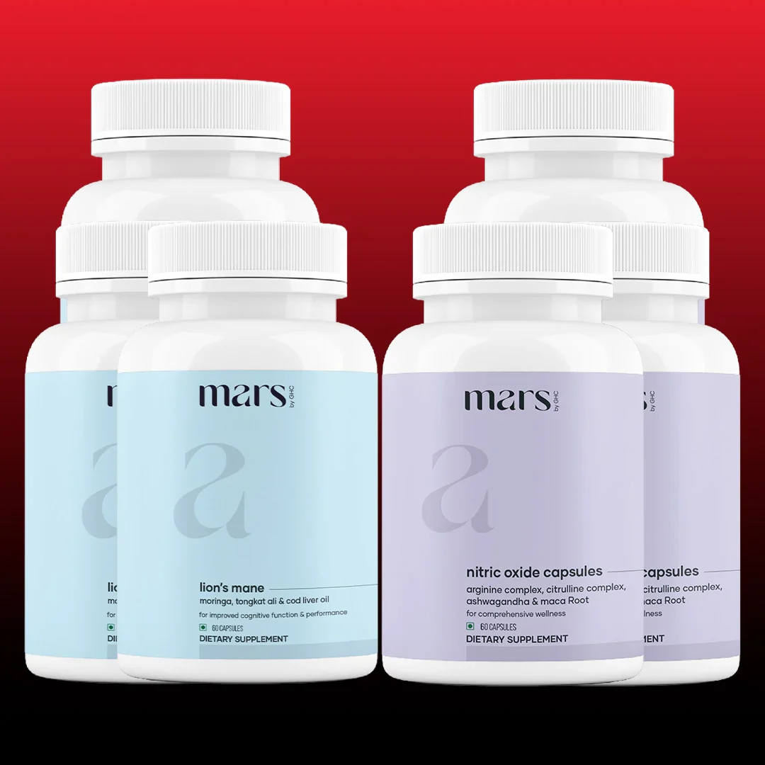 Mars Vitality Max - A Lion’s Mane & Nitric Oxide Combo for Better Stamina & Performance - Image 3