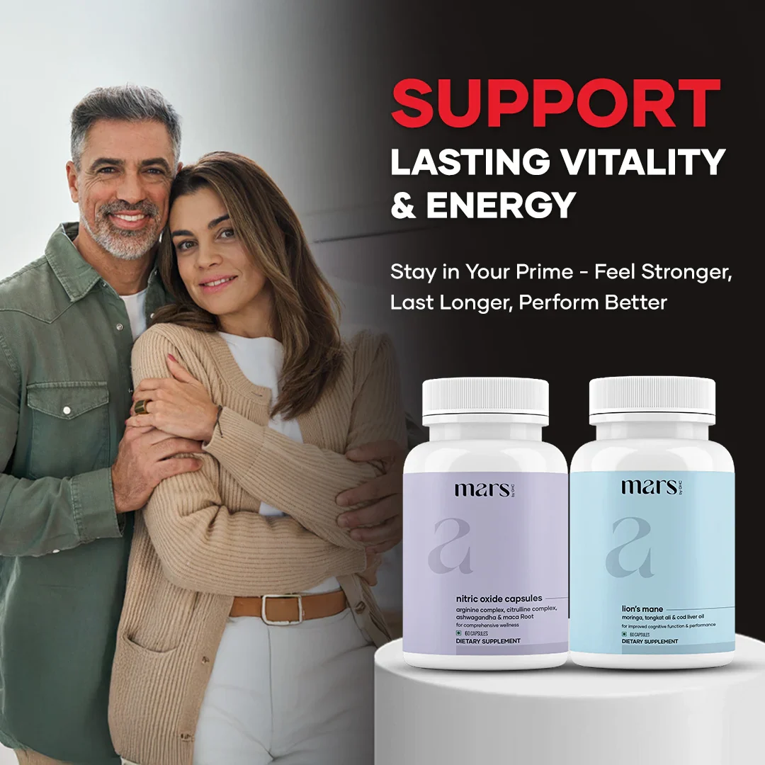 Mars Vitality Max - A Lion’s Mane & Nitric Oxide Combo for Better Stamina & Performance - Image 8