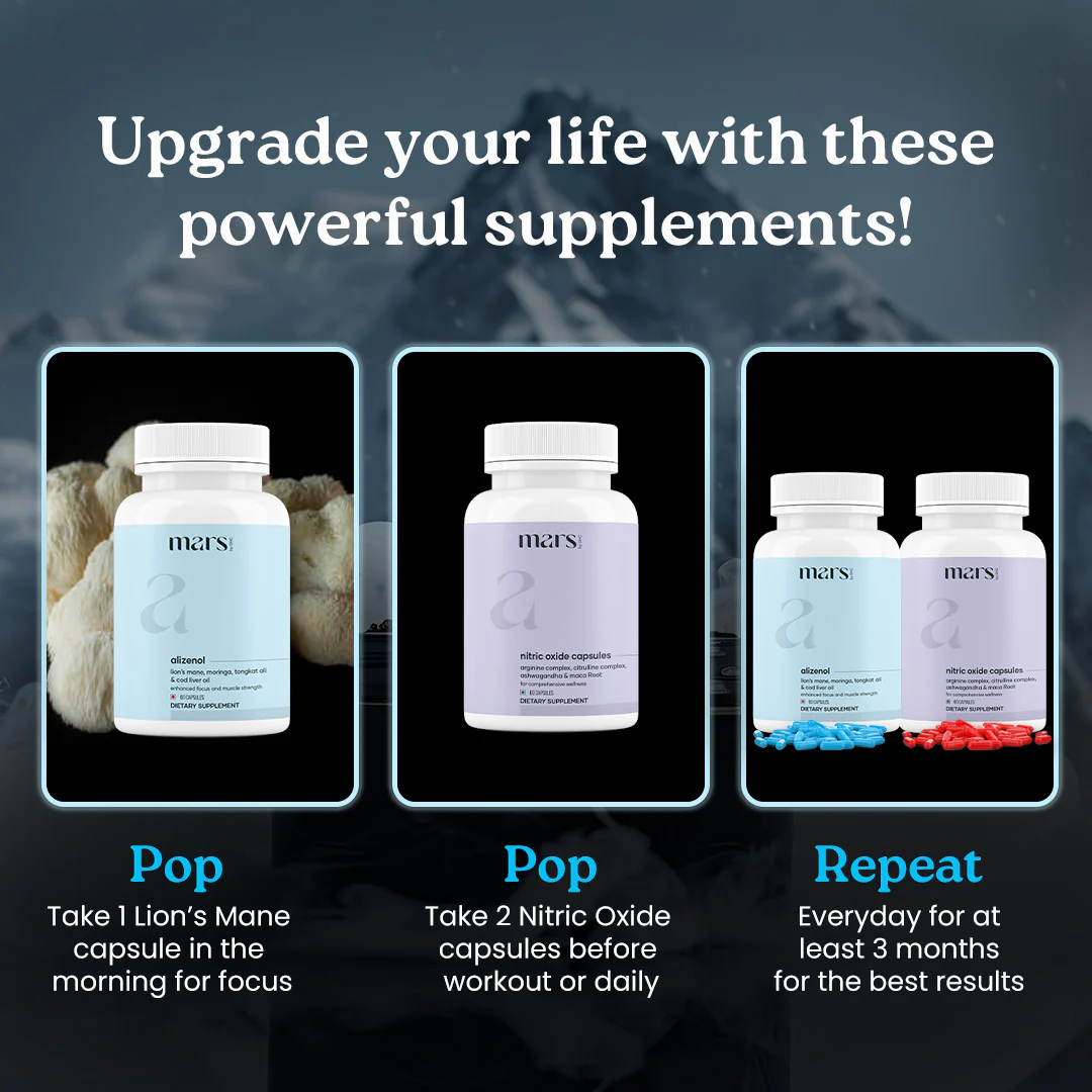 Muscle Max Combo: Tongkat Ali, Moringa & Nitric Oxide Capsules For Better Muscles, Flow, & Performance - Image 8