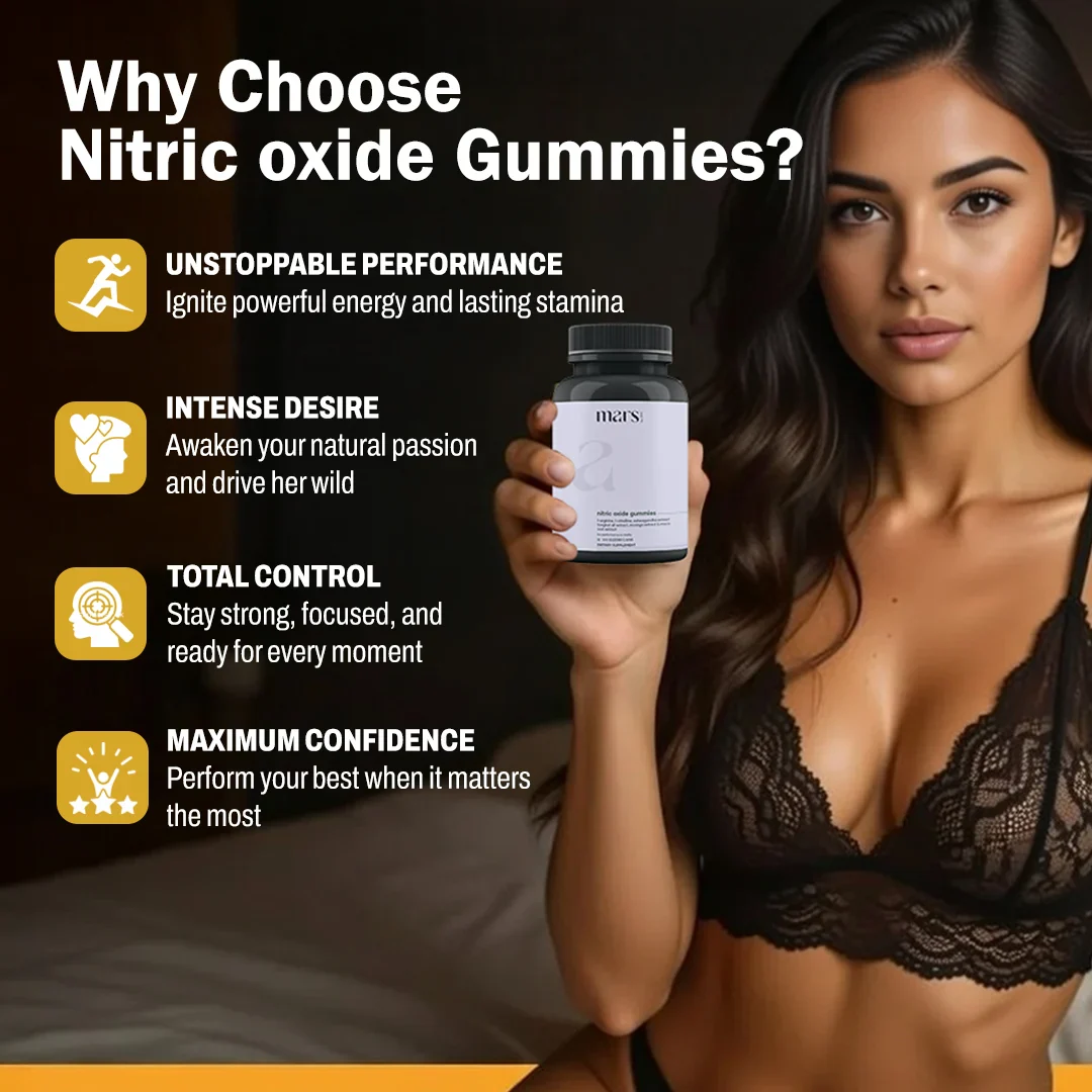 Nitric Oxide Gummies for Circulation, Stamina & Peak Performance with Ashwagandha, Maca Extract, Moringa, L-Arginine & L-Citrulline - Image 4