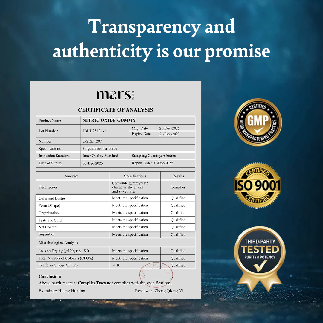 Nitric Oxide Gummies for Circulation, Stamina & Peak Performance with Ashwagandha, Maca Extract, Moringa, L-Arginine & L-Citrulline - Image 8