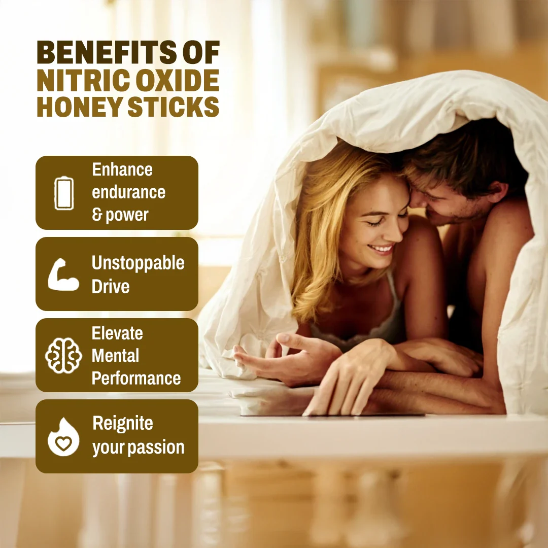 Nitric Oxide Honey Sticks for Energy, Endurance & Vital Strength with Ashwagandha, Maca Extract, Moringa, L-Arginine & L-Citrulline - Image 5