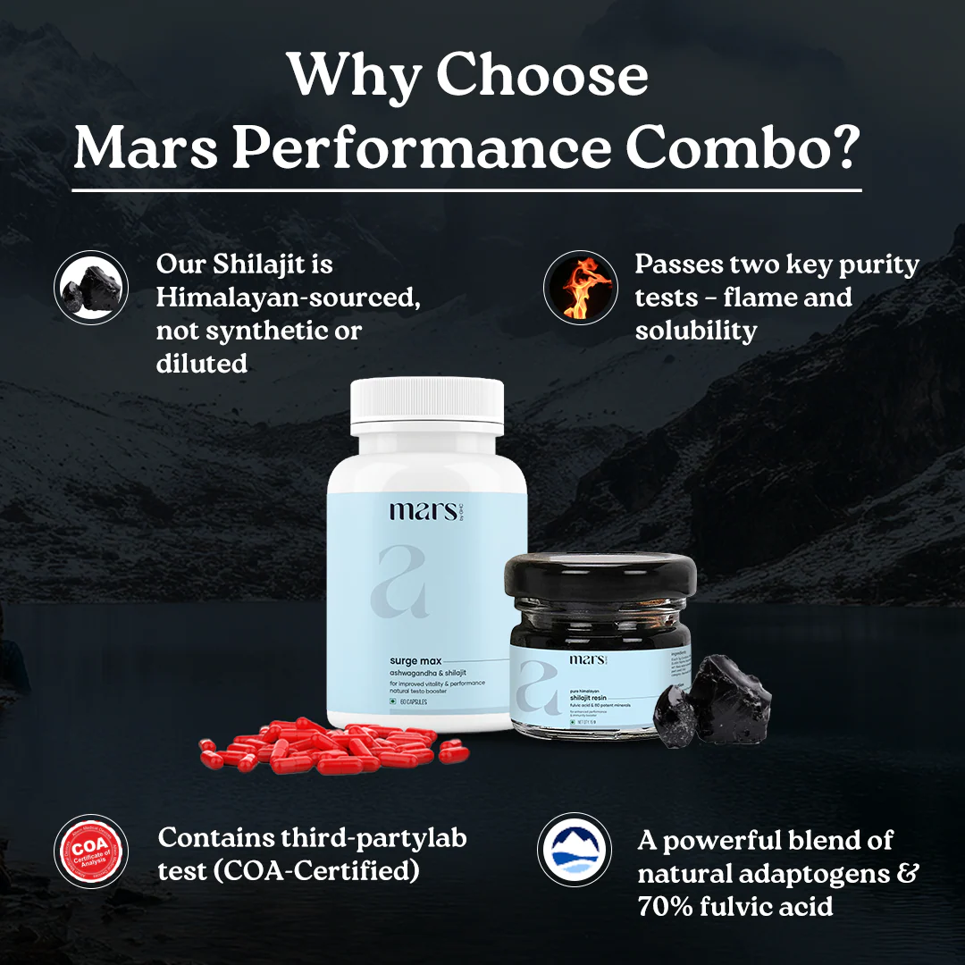 Performance Combo: Powered by Pure Himalayan Shilajit Resin & Natural Ashwagandha Capsules - Image 5