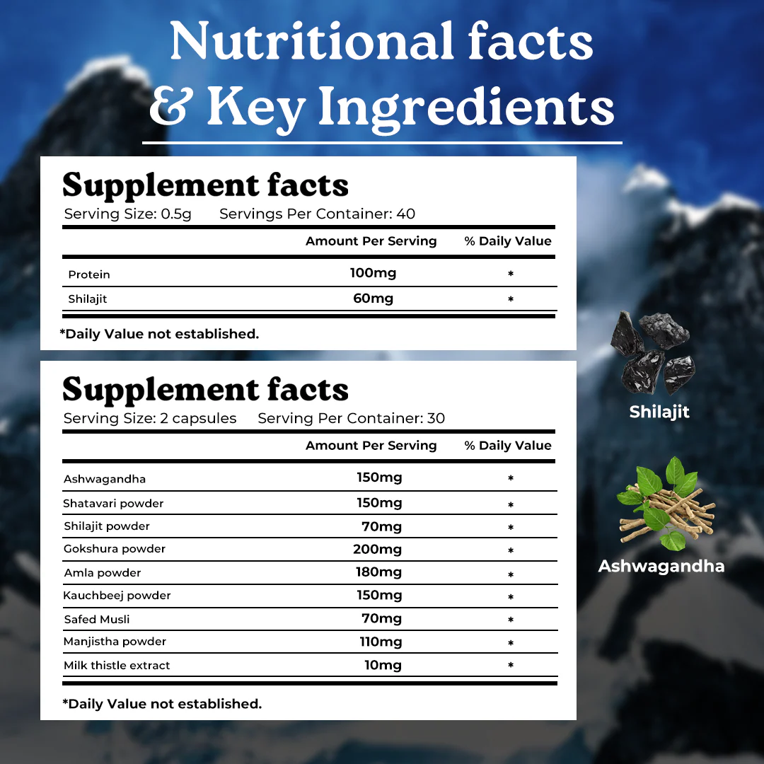 Performance Combo: Powered by Pure Himalayan Shilajit Resin & Natural Ashwagandha Capsules - Image 7