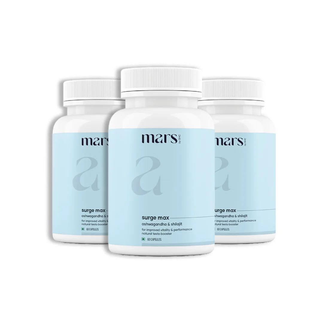 Mars Surge Max: A Natural Testosterone Support With Ashwagandha & Shilajit (60N) - Image 3